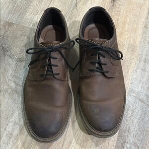 CLARKS | Men's Brown Leather‎ Oxford Shoes